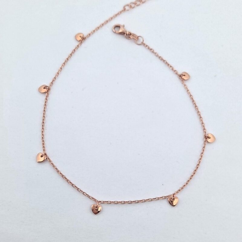 Fusskette 925/Rosé 27cm