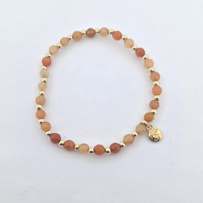 BR Bronze Red Aventurin Gummi