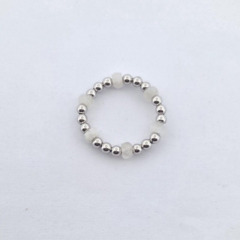 RG 925/Silber Mondstein Gummi