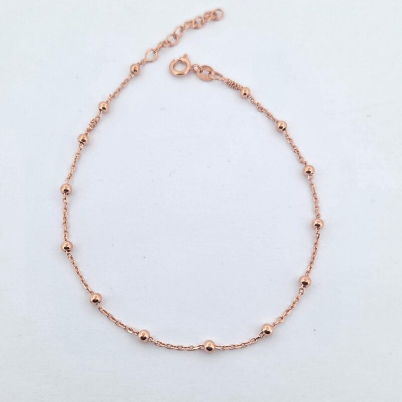 Fusskette 925/Rosé 26cm