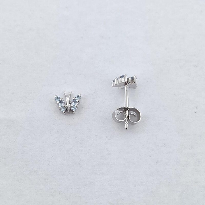 OS 925/Silber Zirk hellblau Schmetterling