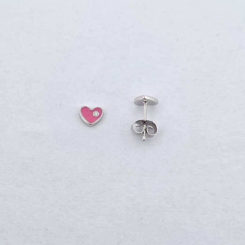 OS 925/Silber Zirk Herz Rosa