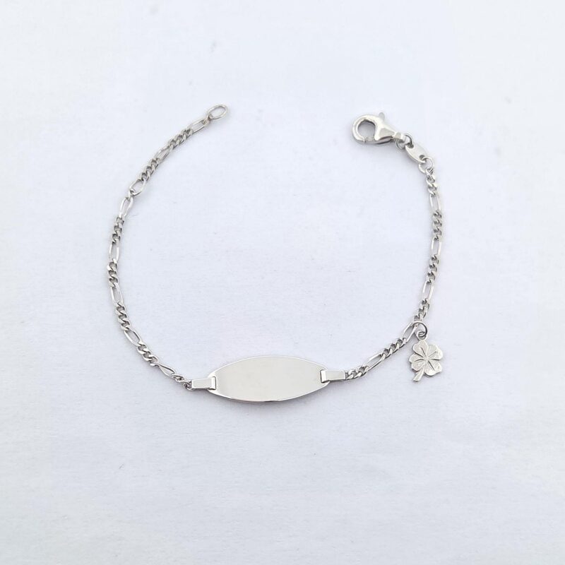 ID-Baby 925/Silber 14cm Kleeblatt