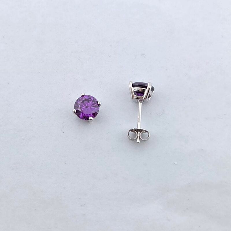 OS 925/Silber Zirkonia violet