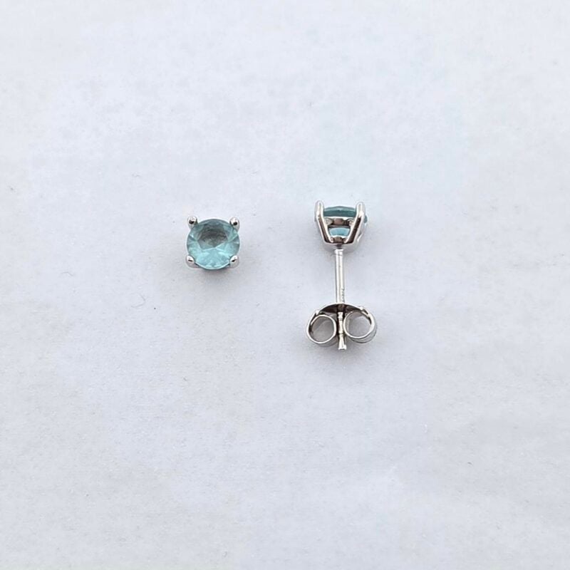 OS 925/Silber Zirkonia blau