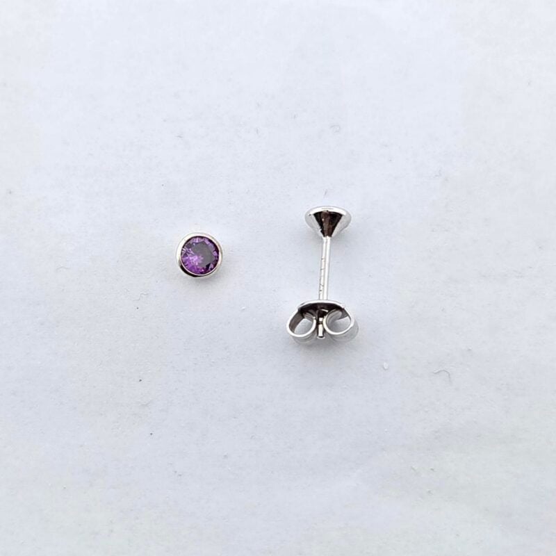 OS 925/Silber Zirkonia violet