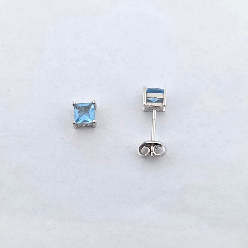 OS 925/Silber Zirkonia blau