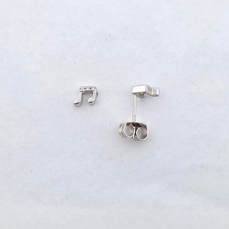 OS 925/Silber Zirkonia Notenschlüssel