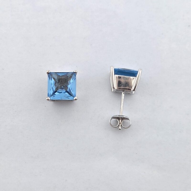 OS 925/Silber Zirkonia blau