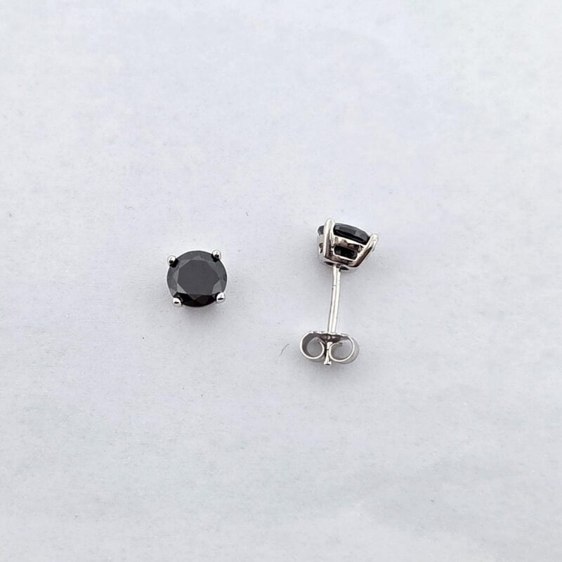 OS 925/Silber Zirkonia schwarz