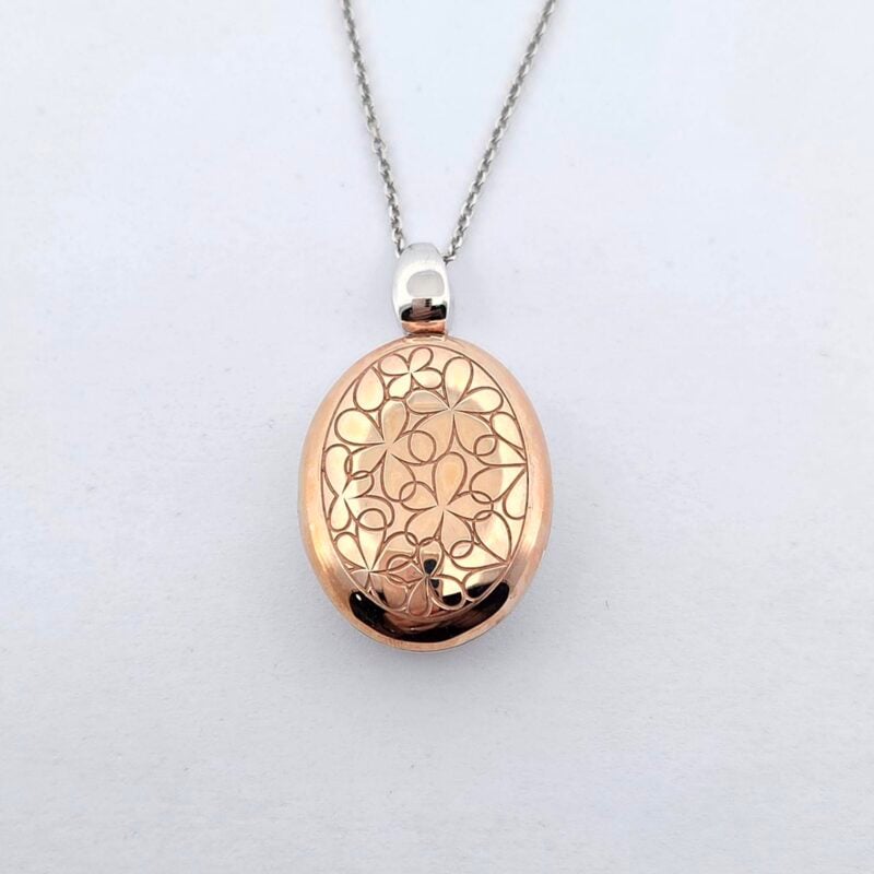 Medaillon Silber teilvergoldet rosé