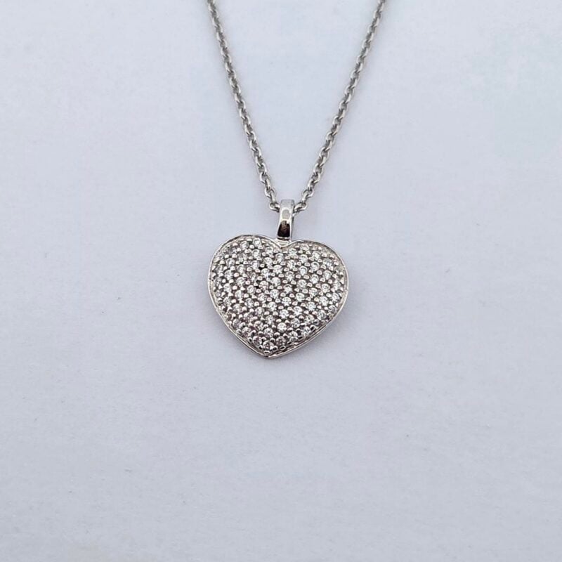 Anhänger Silber 925 Zirkonia Herz