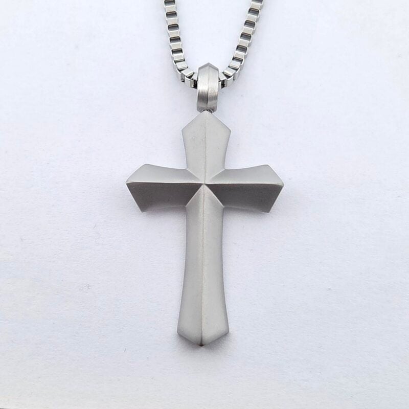 Kette Stahl Kreuz 60cm