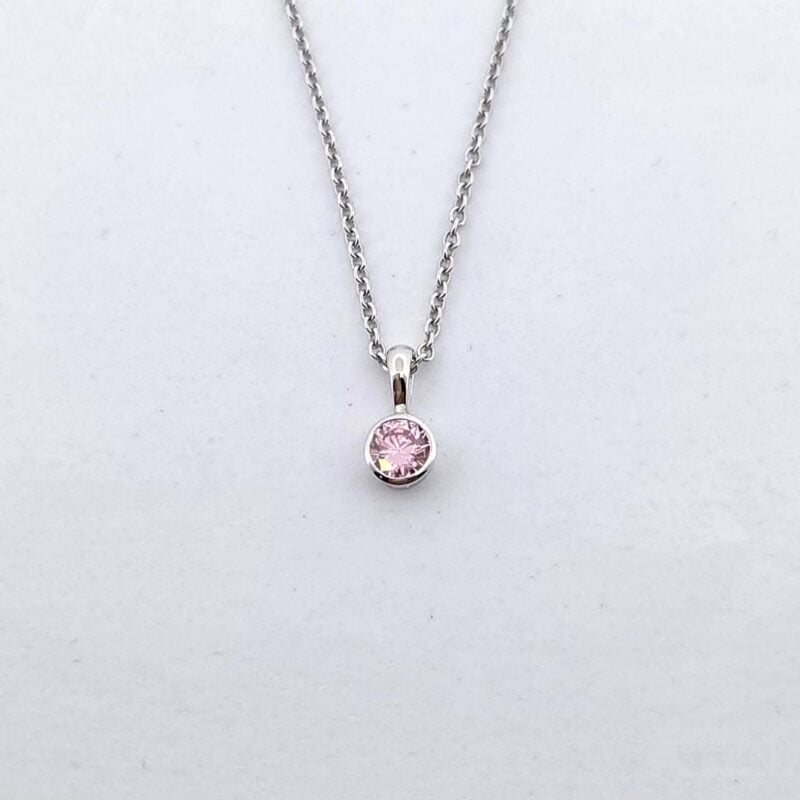 Anhänger Silber 925 Zirkonia rosa