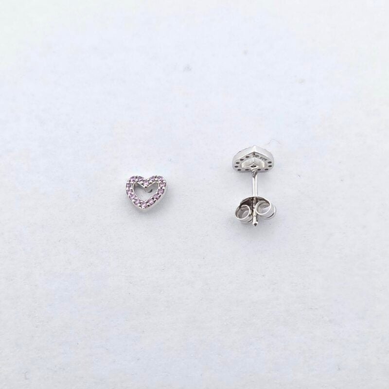 Ohrstecker Silber 925 Zirkonia Herzen